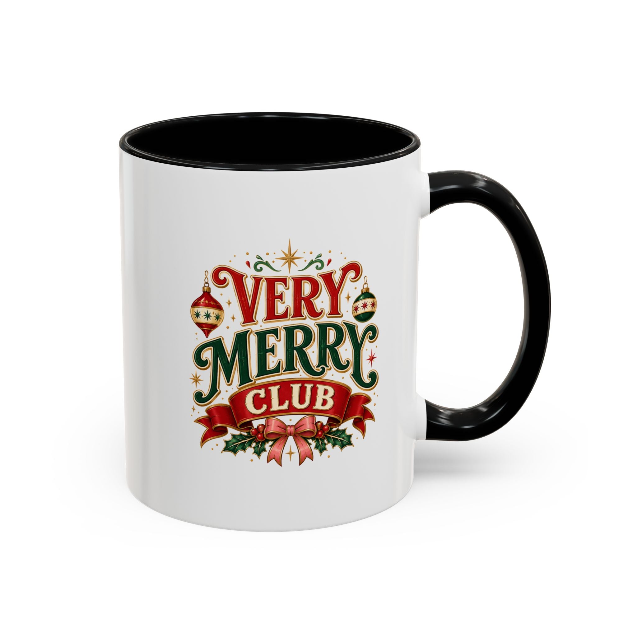 Very Merry Club Coffee Mug — Christmas Holiday Accent Mug