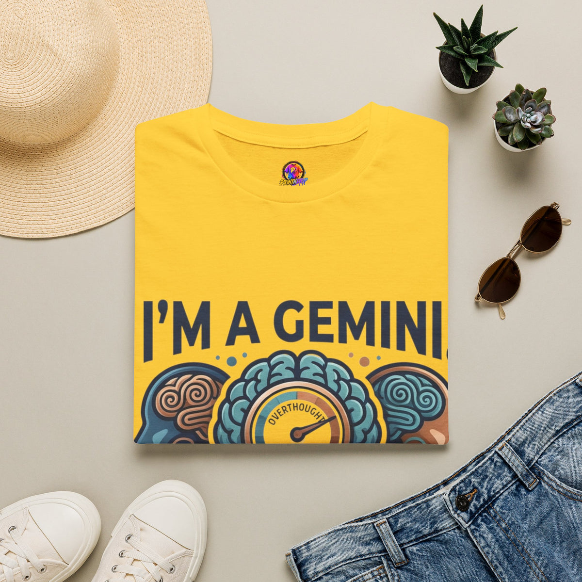 I’m A Gemini T-Shirt – “I Already Overthought It” Zodiac Tee