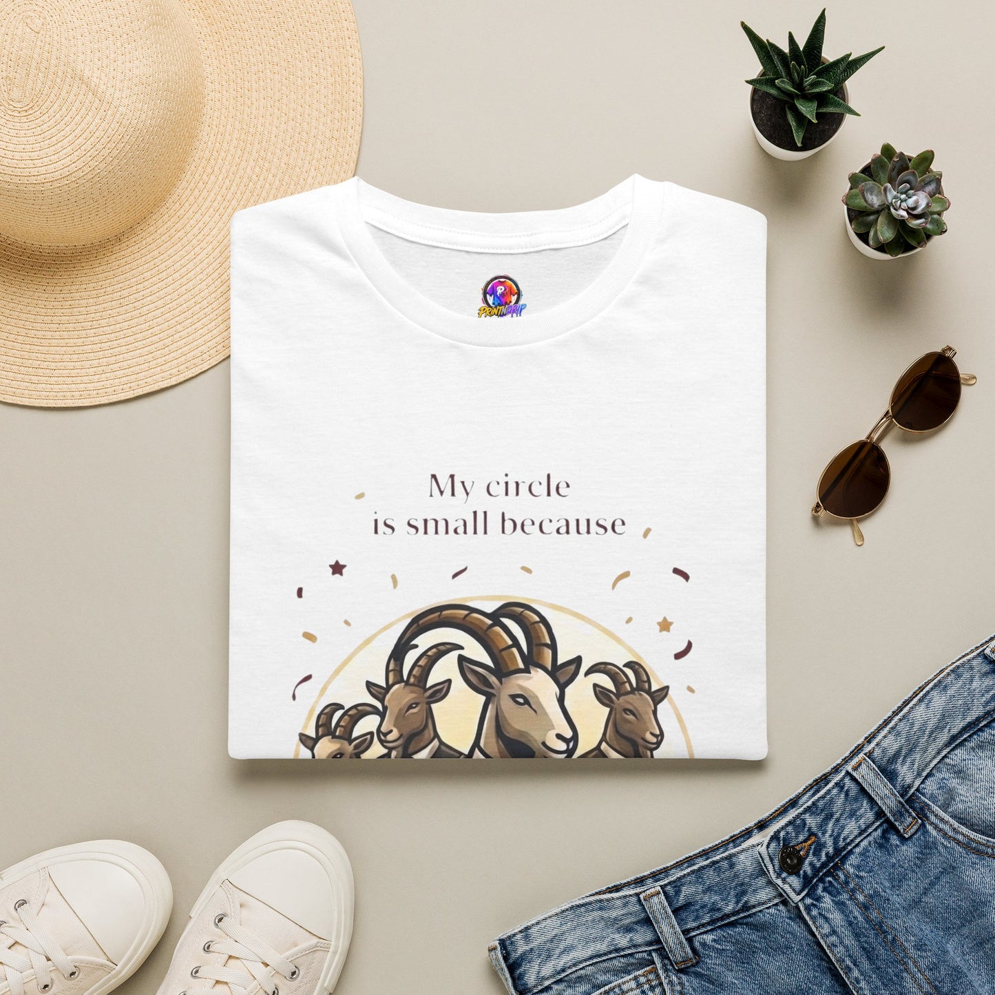 Capricorn Zodiac T-Shirt — "My Standards Are High" Astrology Tee