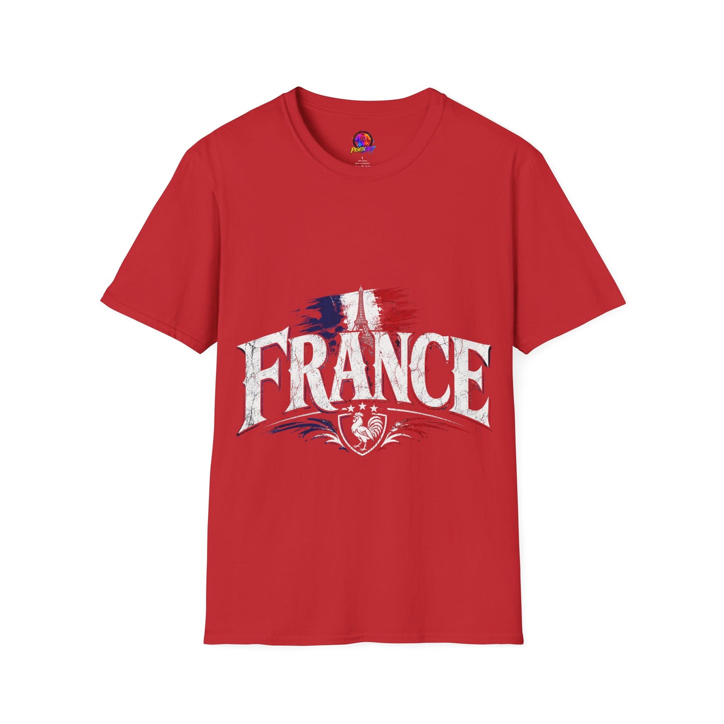 France Flag T-Shirt — Vintage Eiffel Tower French Pride Tee