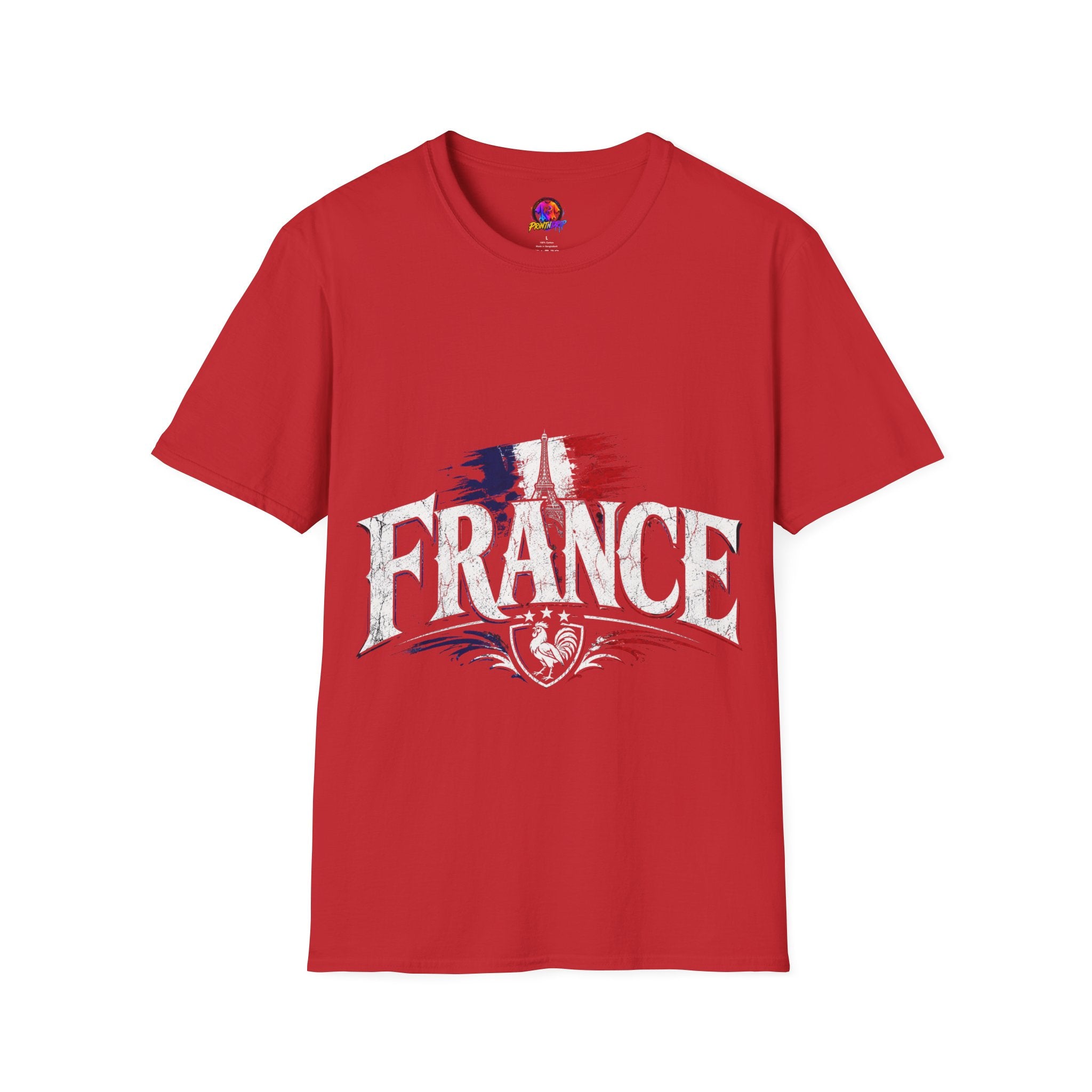 France Flag T-Shirt — Vintage Eiffel Tower French Pride Tee