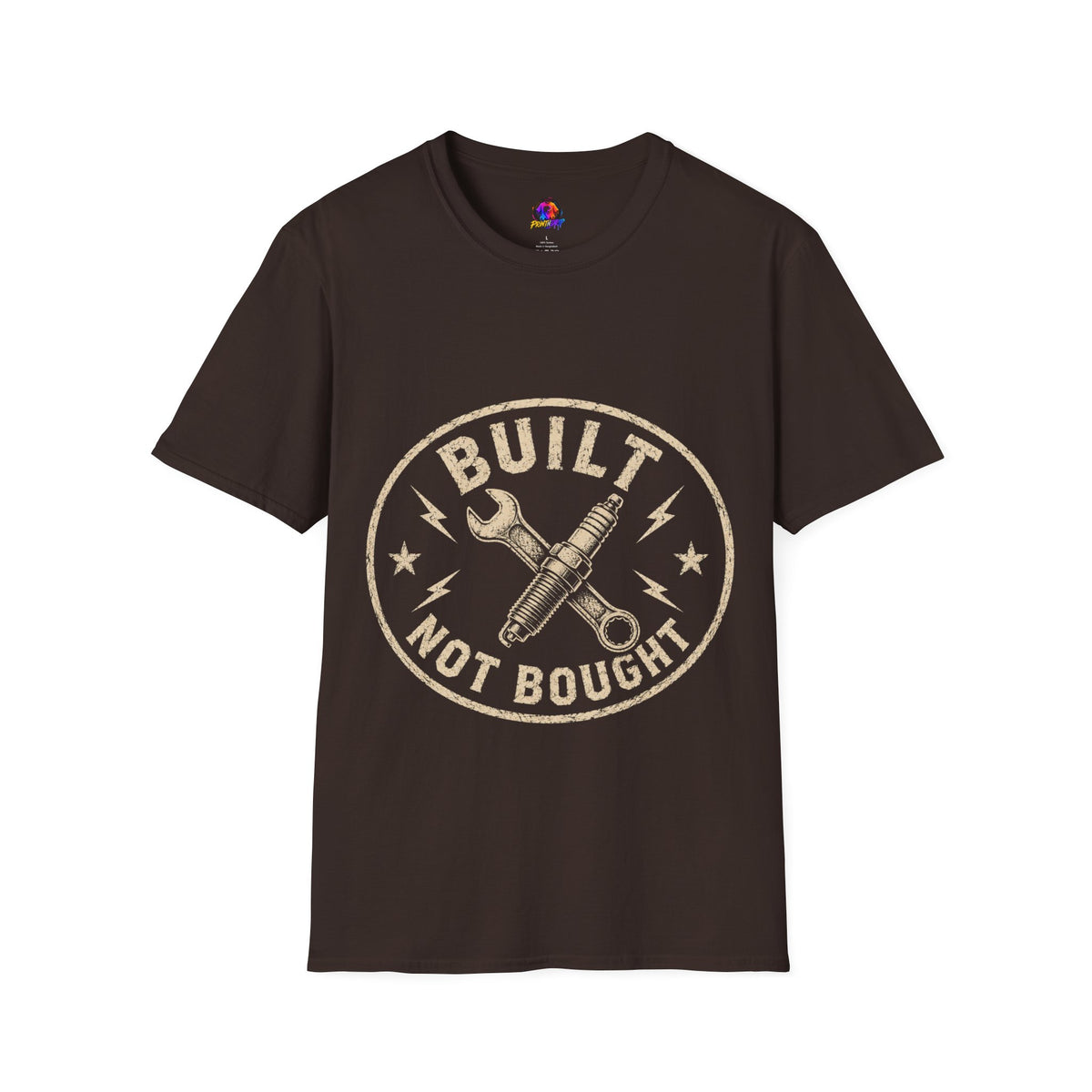 T-Shirt — "Built Not Bought" Vintage Mechanic Graphic
