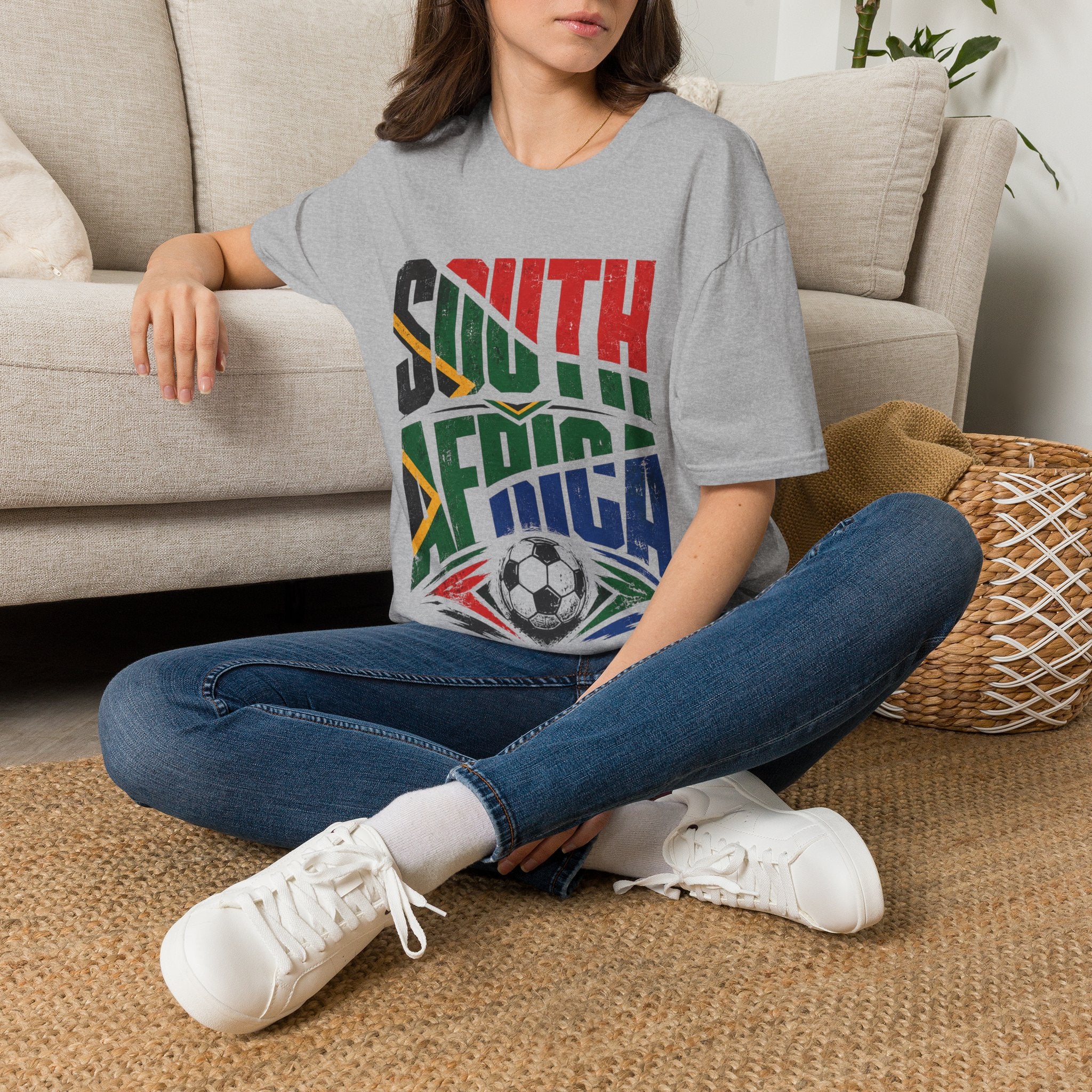 South Africa Soccer T-Shirt — Vintage Flag Football Fan Tee