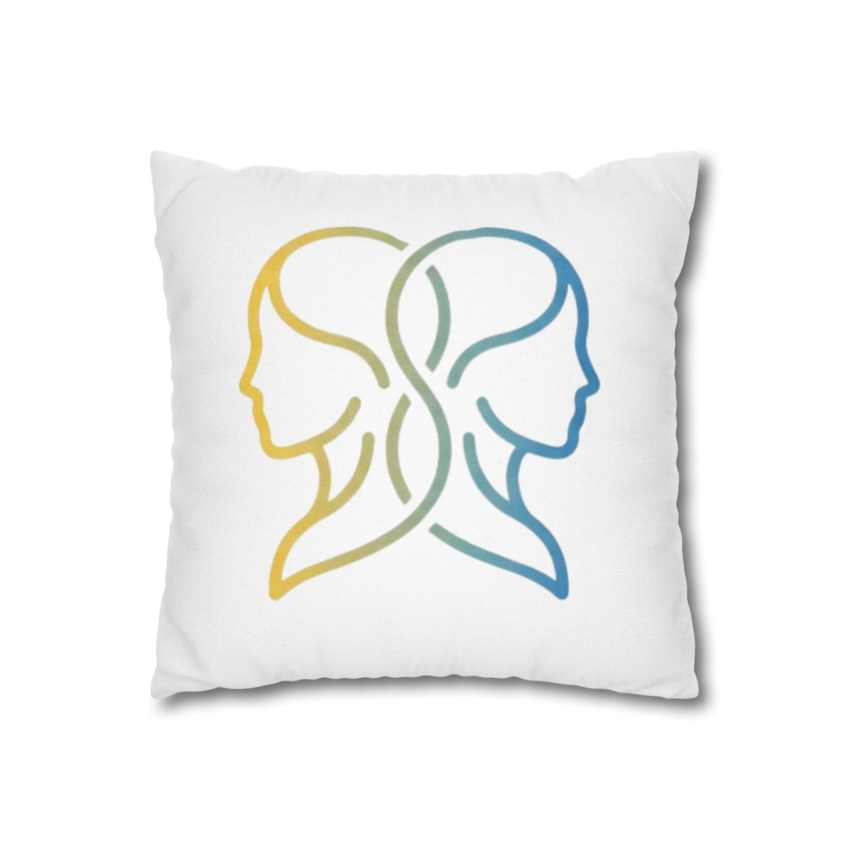 Gemini Zodiac Pillowcase — Dual-Face Gradient Astrology Throw Pillow Cover