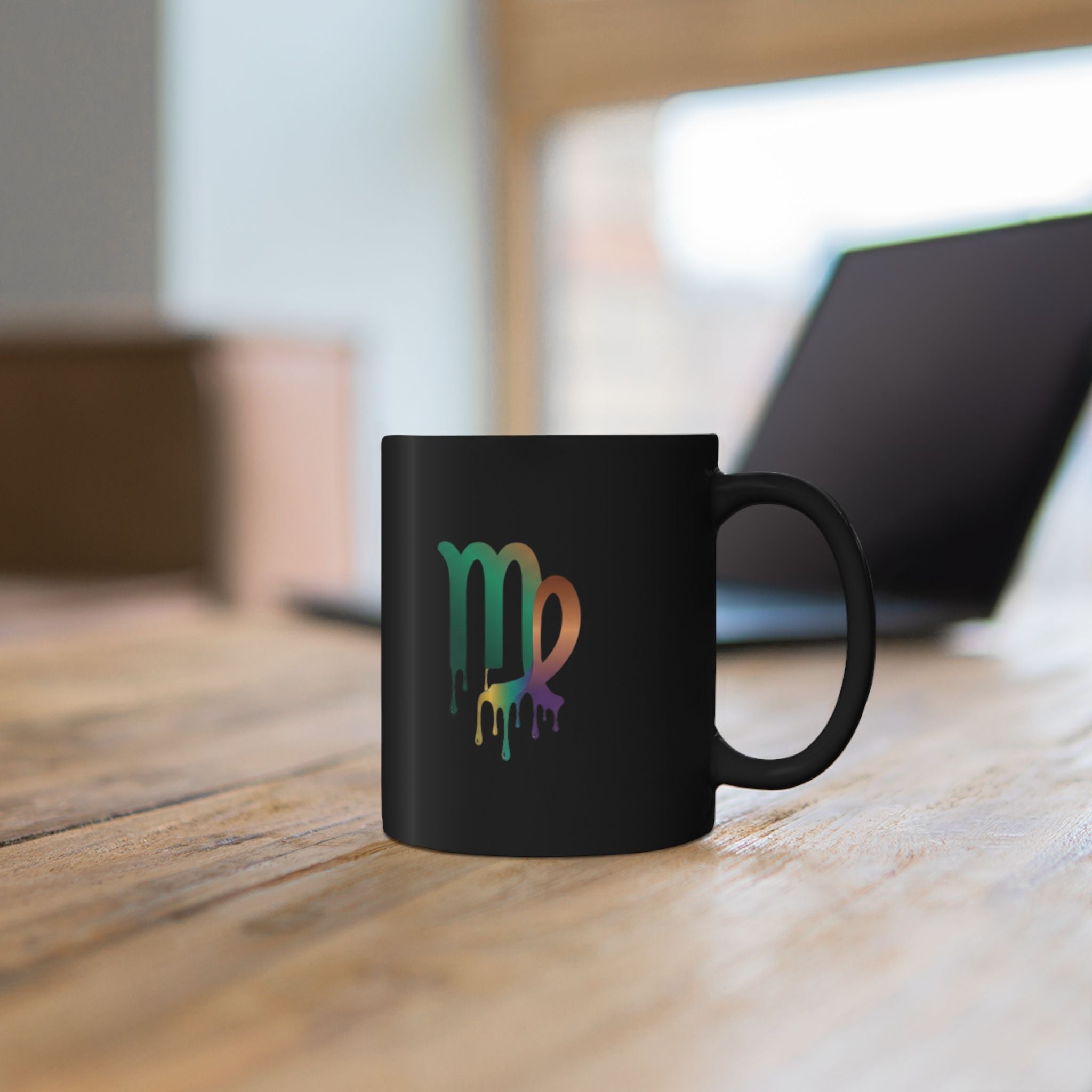 Virgo Drip Zodiac Mug — Colorful Virgo Astrology Coffee Cup