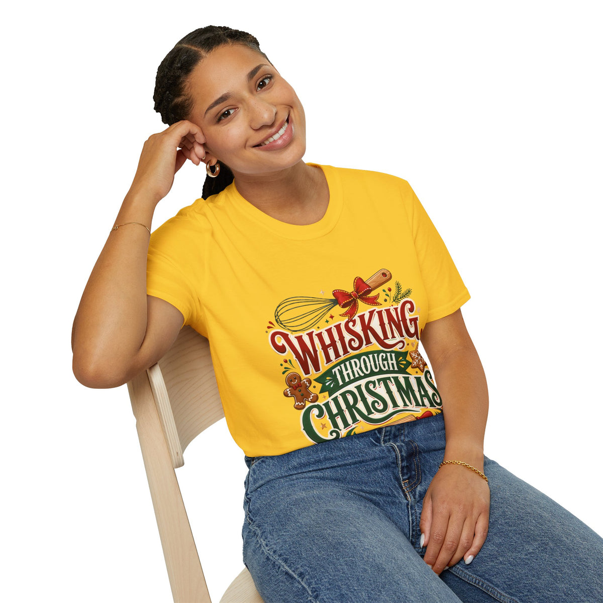 Christmas Baking T‑Shirt — "Whisking Through Christmas" Holiday Tee