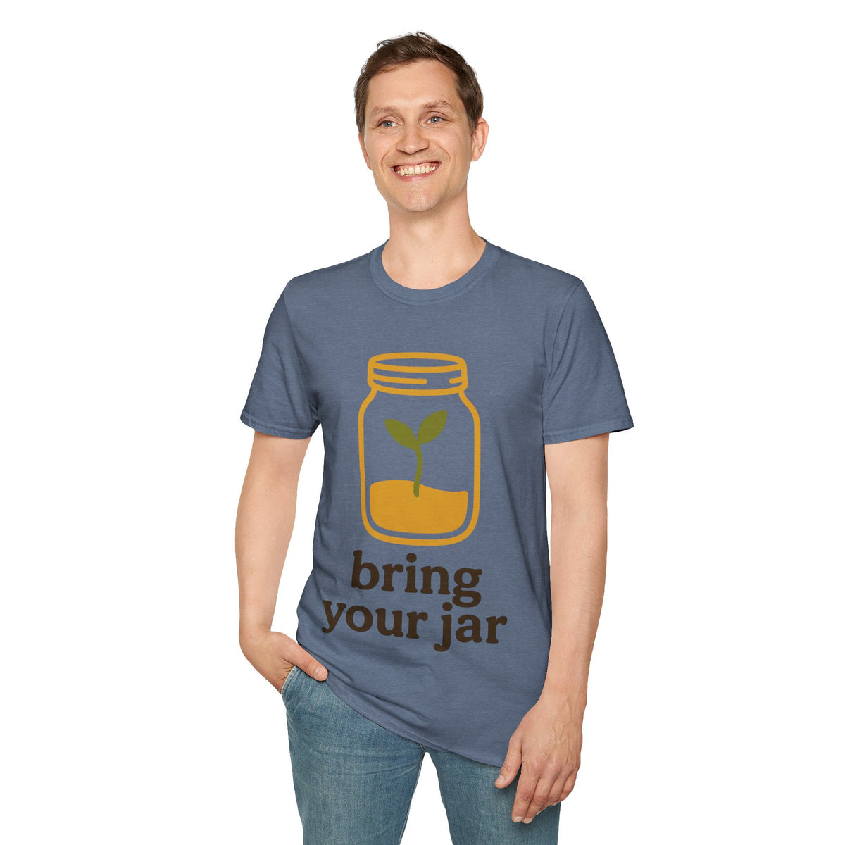 "Bring Your Jar" Zero Waste Eco Friendly Tee - Minimalist Sustainable Mason Jar White T-Shirt - Trending Now - September 2026