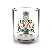 Christmas Glass Mug 10 oz Choose Joy This Christmas Glass Mug — 10oz Holiday Coffee Tea Cup