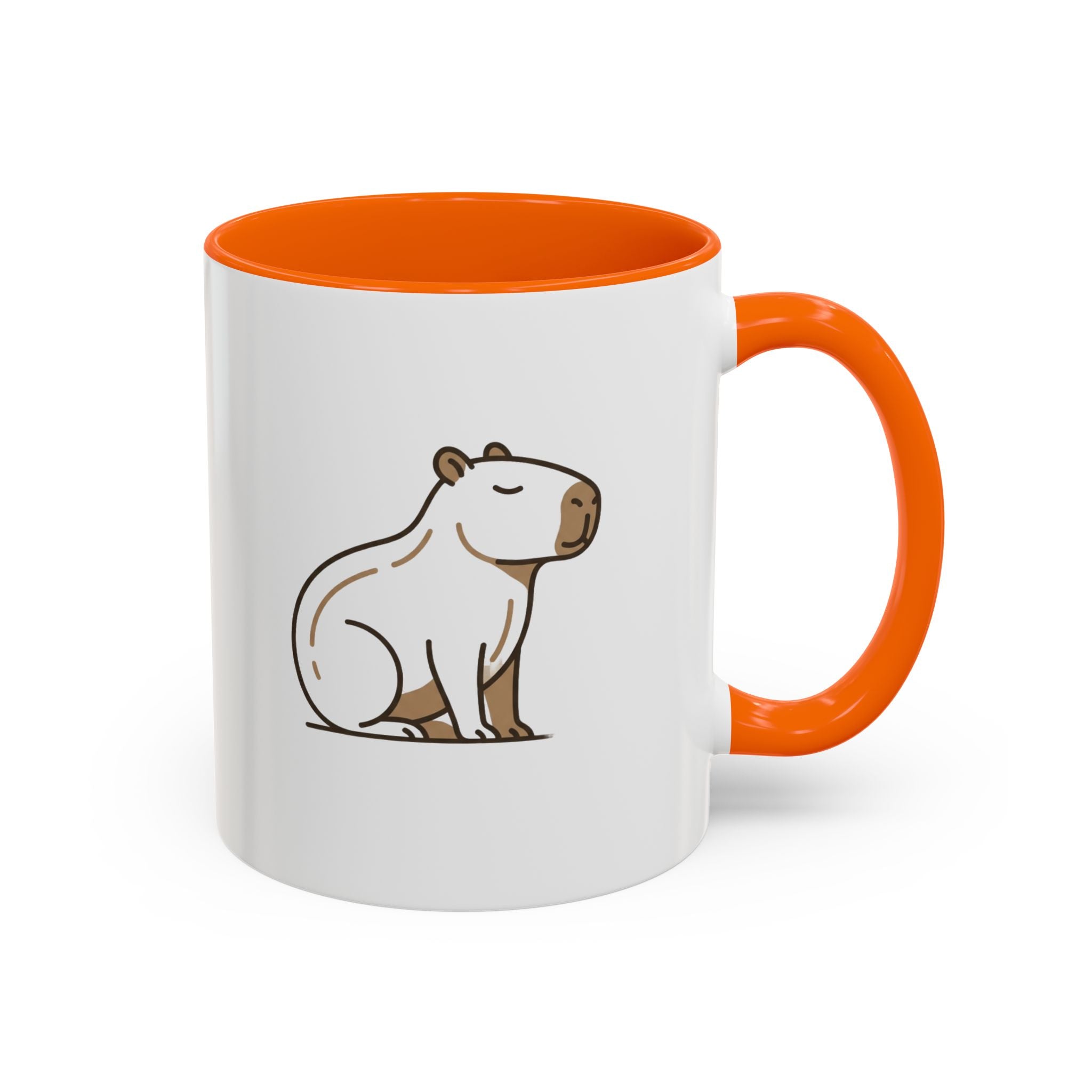 Funny Capybara Coffee Mug — Cute Relaxed Capybara Accent Mug