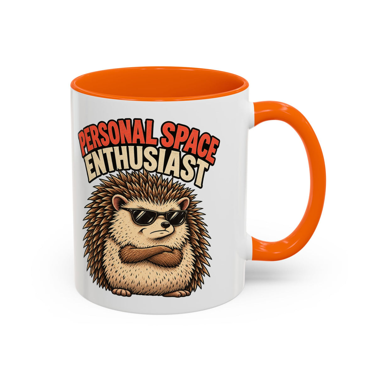 Funny And Witty "Personal Space Enthusiast" Accent Coffee Mug (11, 15oz)