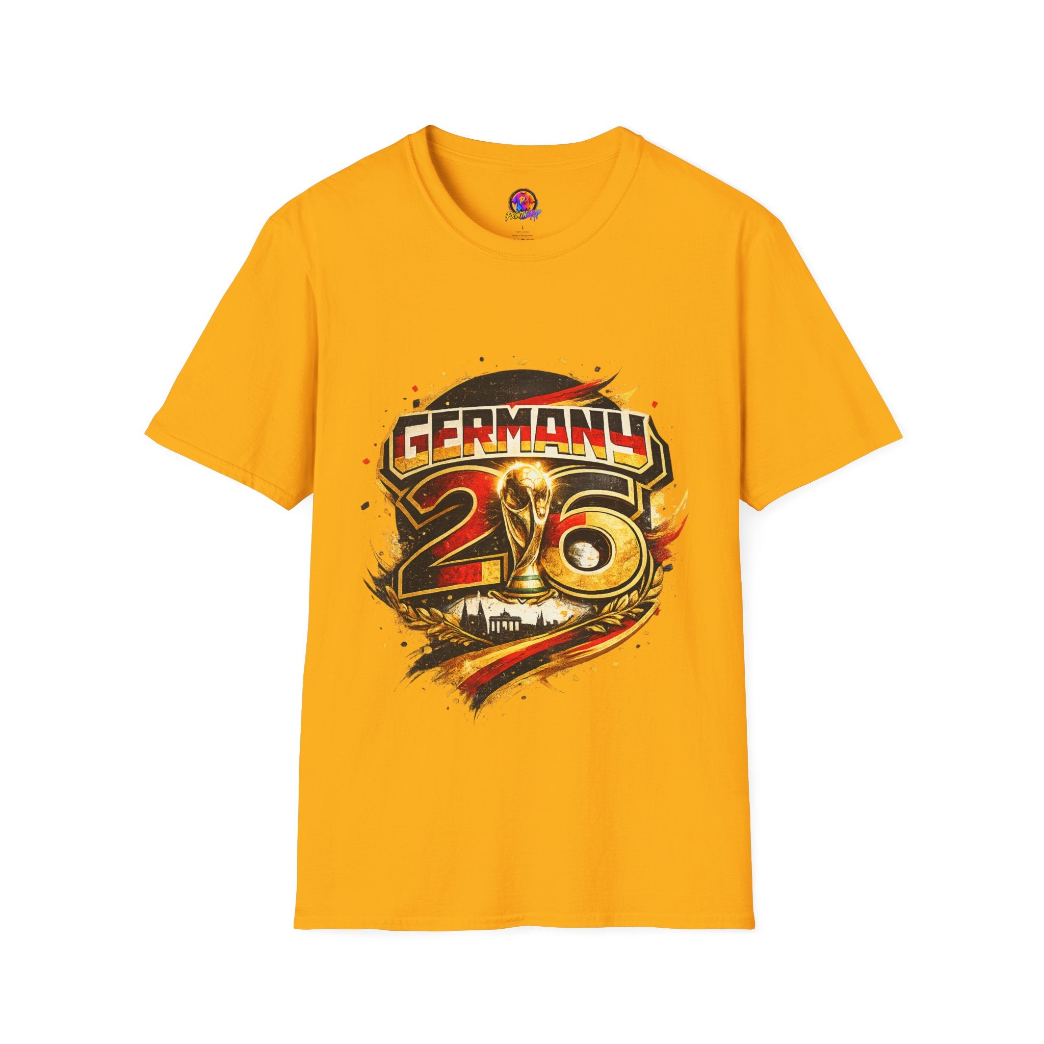 Germany 26 Skull Graphic T‑Shirt — Retro Soccer Fan Tee