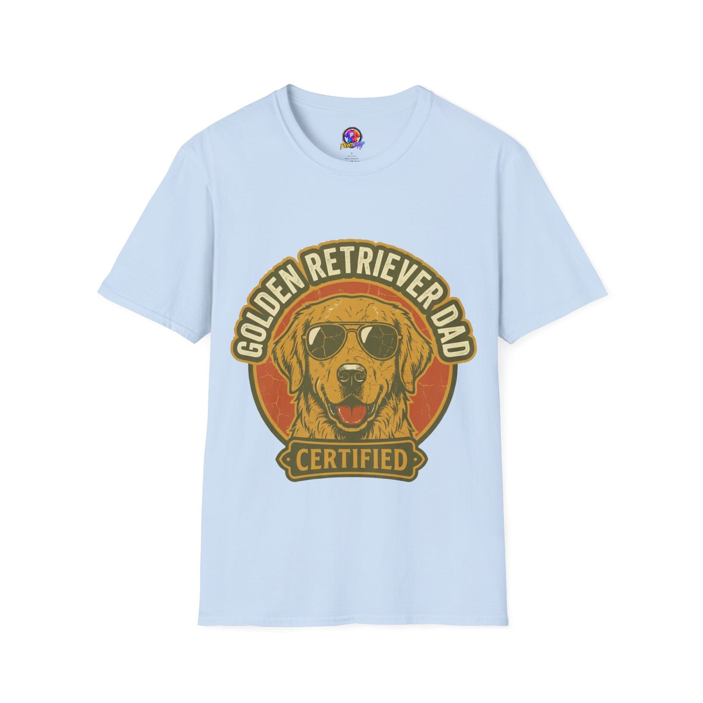 Golden Retriever Dad T-Shirt — Certified Retro Dog Dad Tee