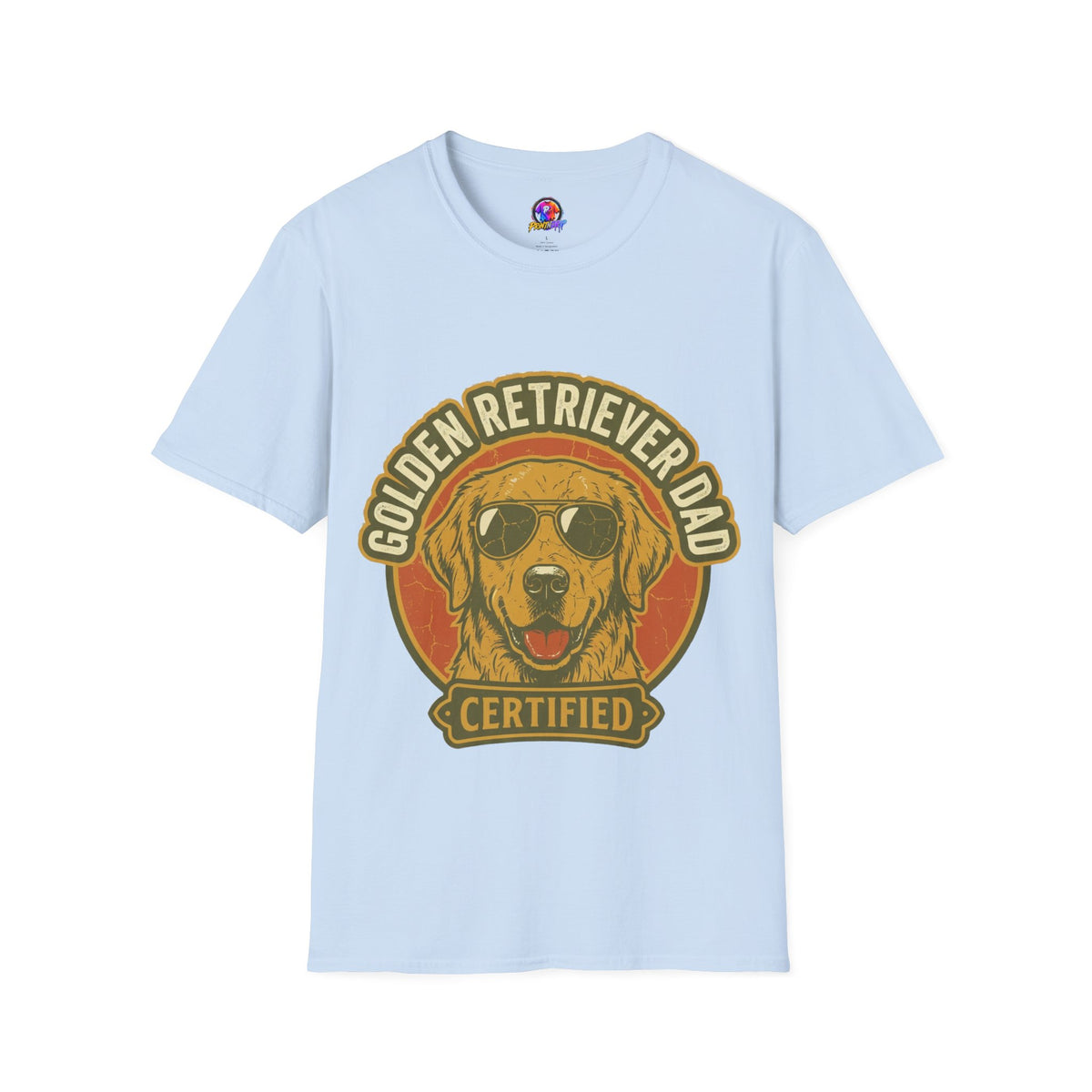 Golden Retriever Dad T-Shirt — Certified Retro Dog Dad Tee