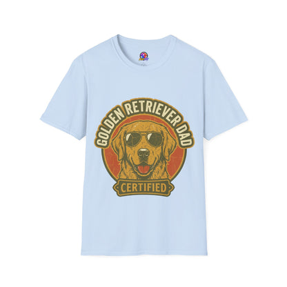 Golden Retriever Dad T-Shirt — Certified Retro Dog Dad Tee