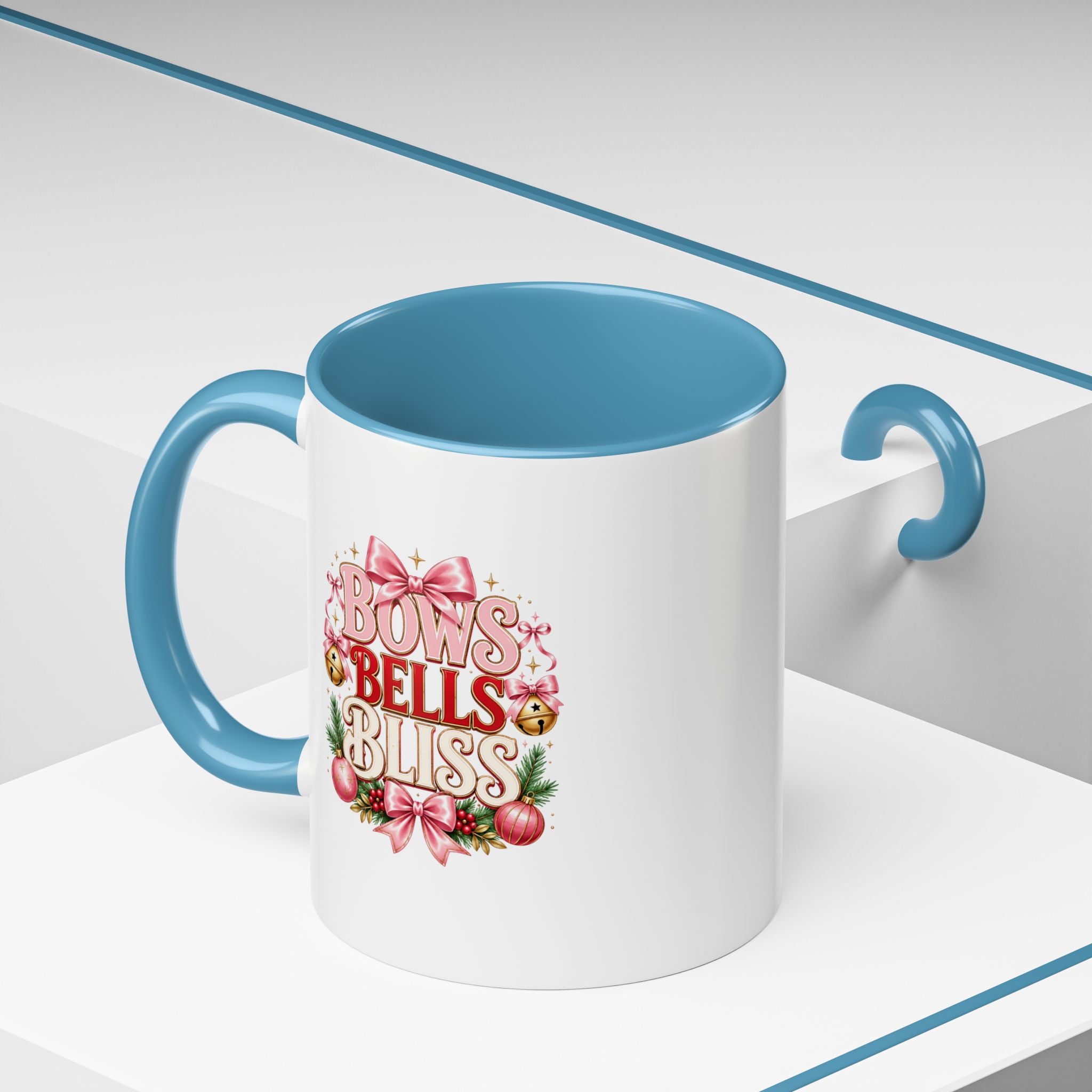 Bows Bells Bliss Christmas Accent Coffee Mug