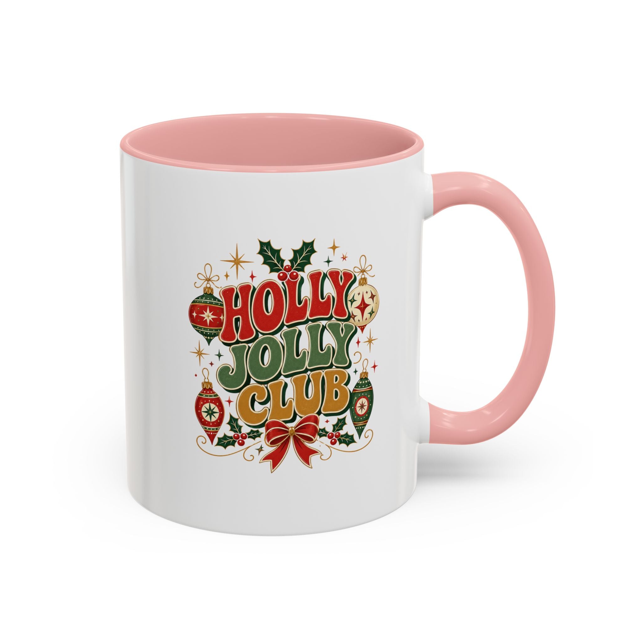 Accent Coffee Mug Holly Jolly Club