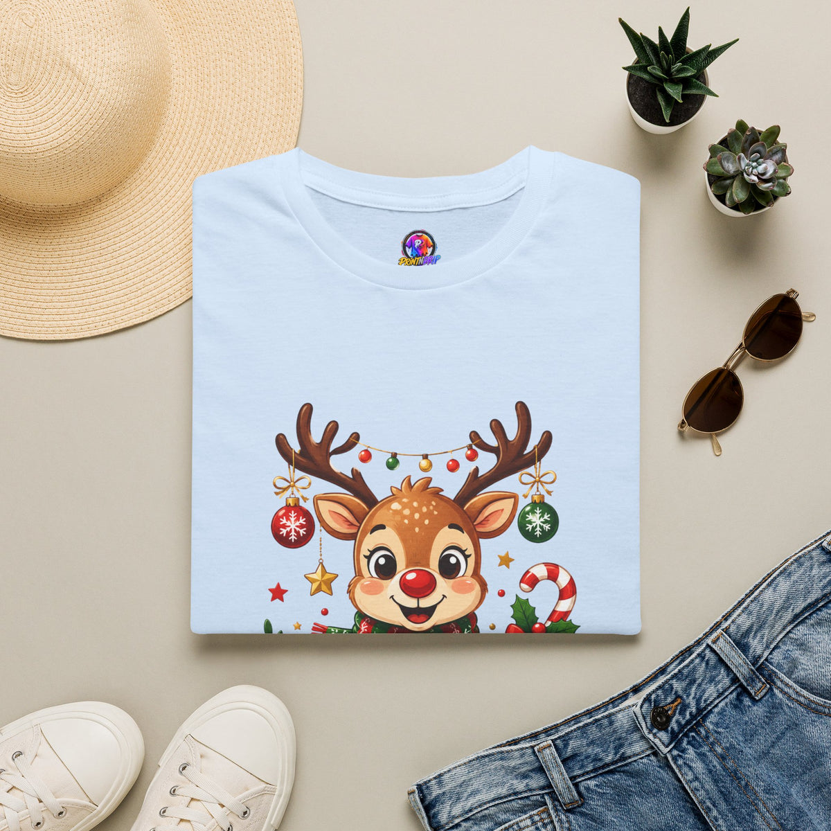 Little Reindeer T-Shirt — Cute Christmas Holiday Kids & Family Shirt
