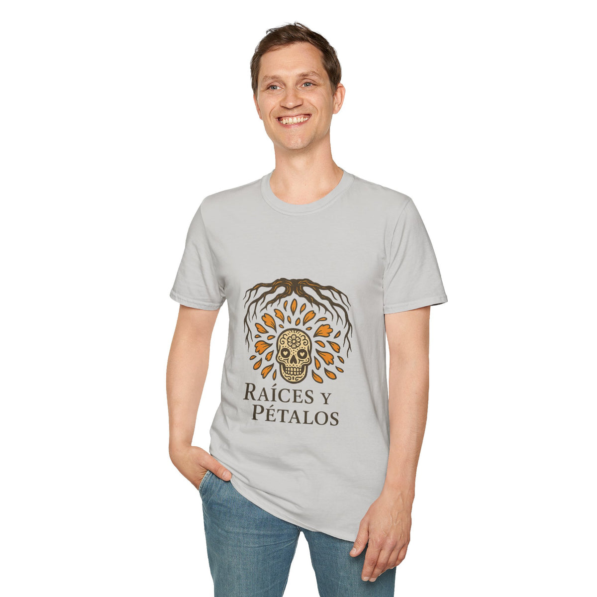 Raíces y Pétalos T-Shirt — Botanical Logo Tee - Trending Now - October 2026