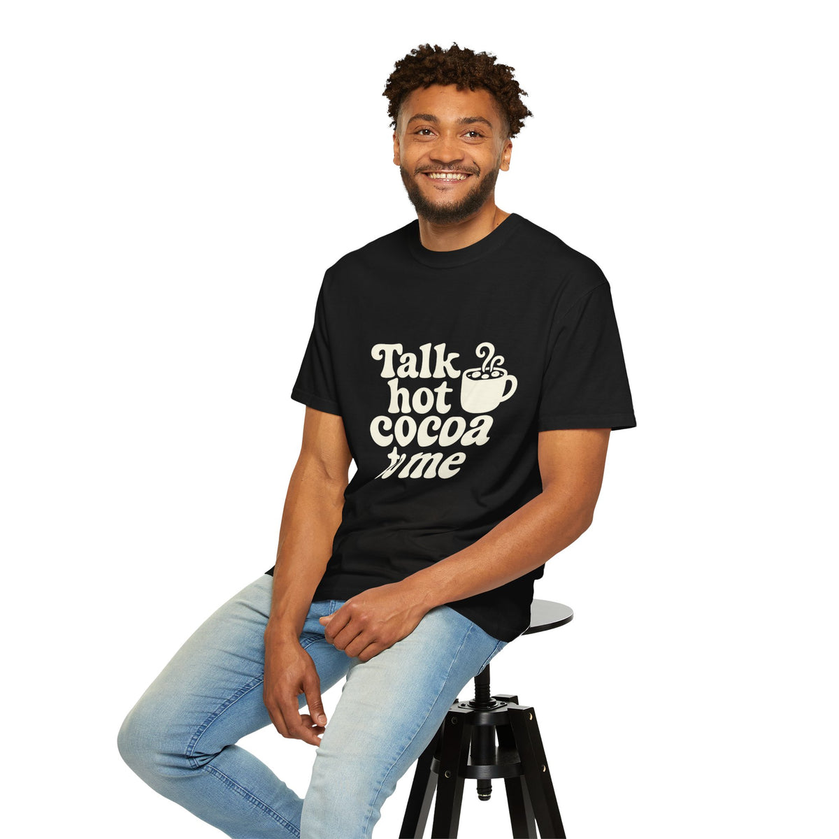 Talk Hot Cocoa To Me Tee - Funny Winter Mug Graphic T-Shirt - Trending Now - October 2026