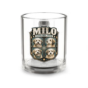 Milo "Good Boy Tour" Glass Mug — 10oz Dog Lover Coffee Mug Milo Bailey Dog Dad Mom  Glass Mug 10 oz