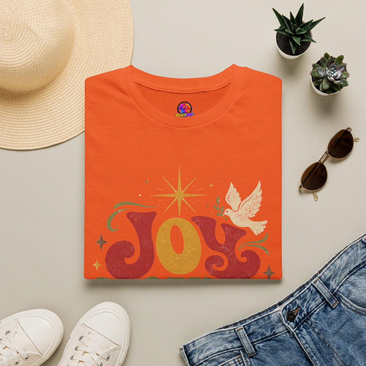 Joy Found Us T‑Shirt — Retro Christmas Holiday Graphic Tee