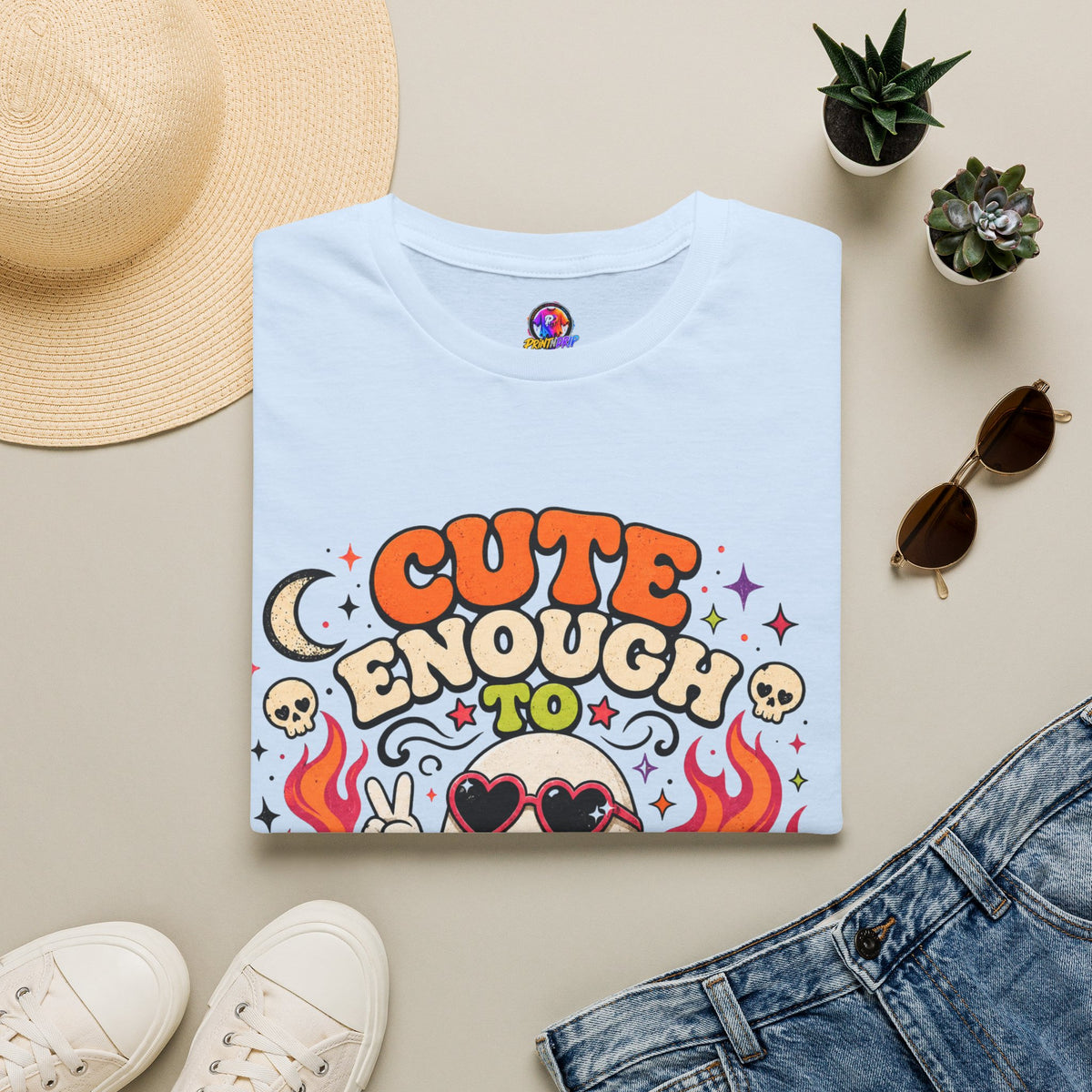 Halloween Cute Enough Unisex Softstyle T-Shirt
