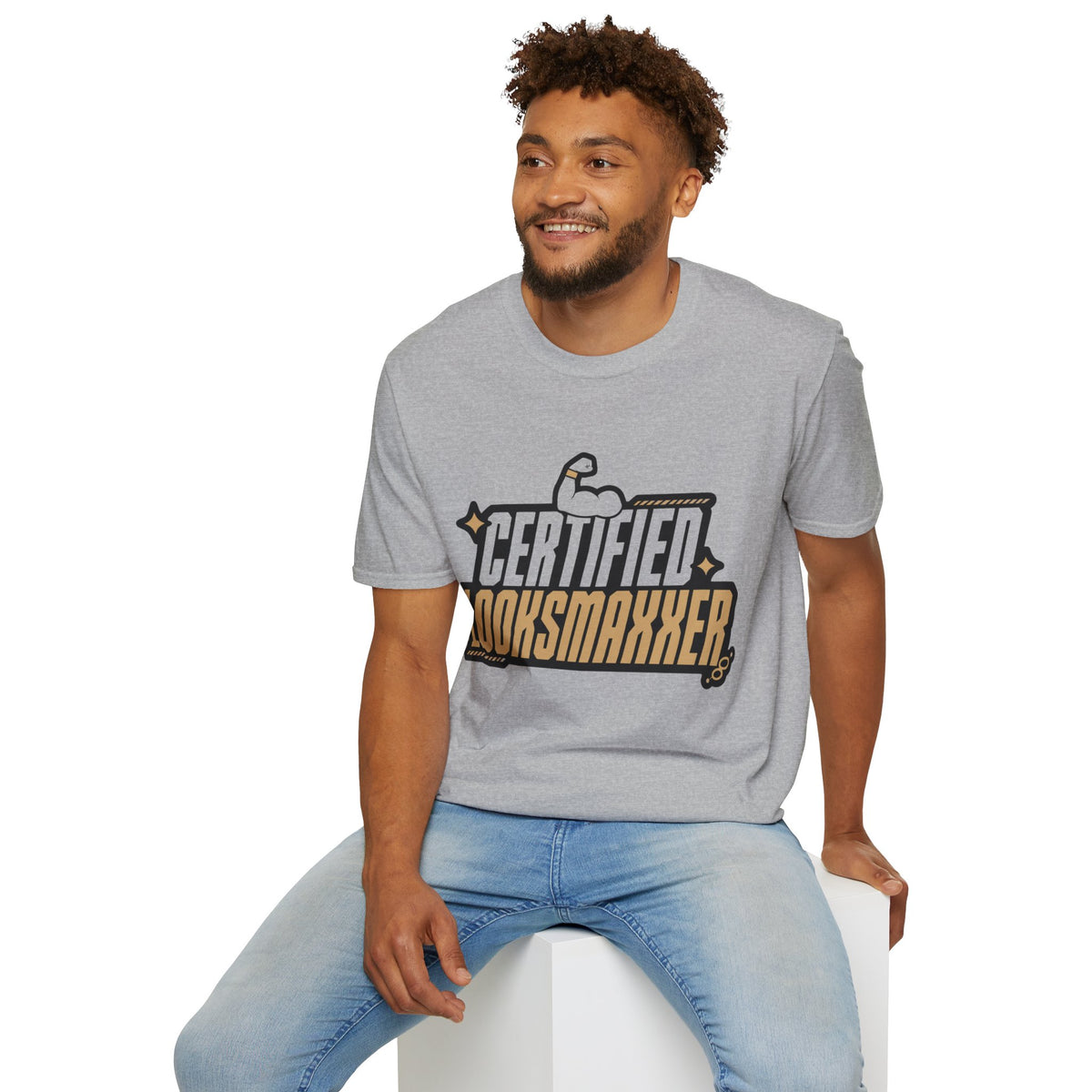Certified Looksmaxxer T-Shirt — Funny Fitness & Glow-Up Tee - Trending Now - August 2026