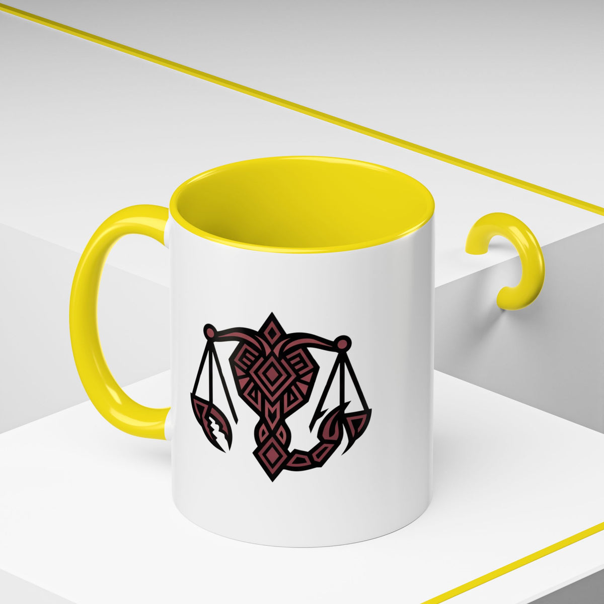 Scorpio Zodiac Scales Coffee Mug — Zodiac Balance Accent Mug