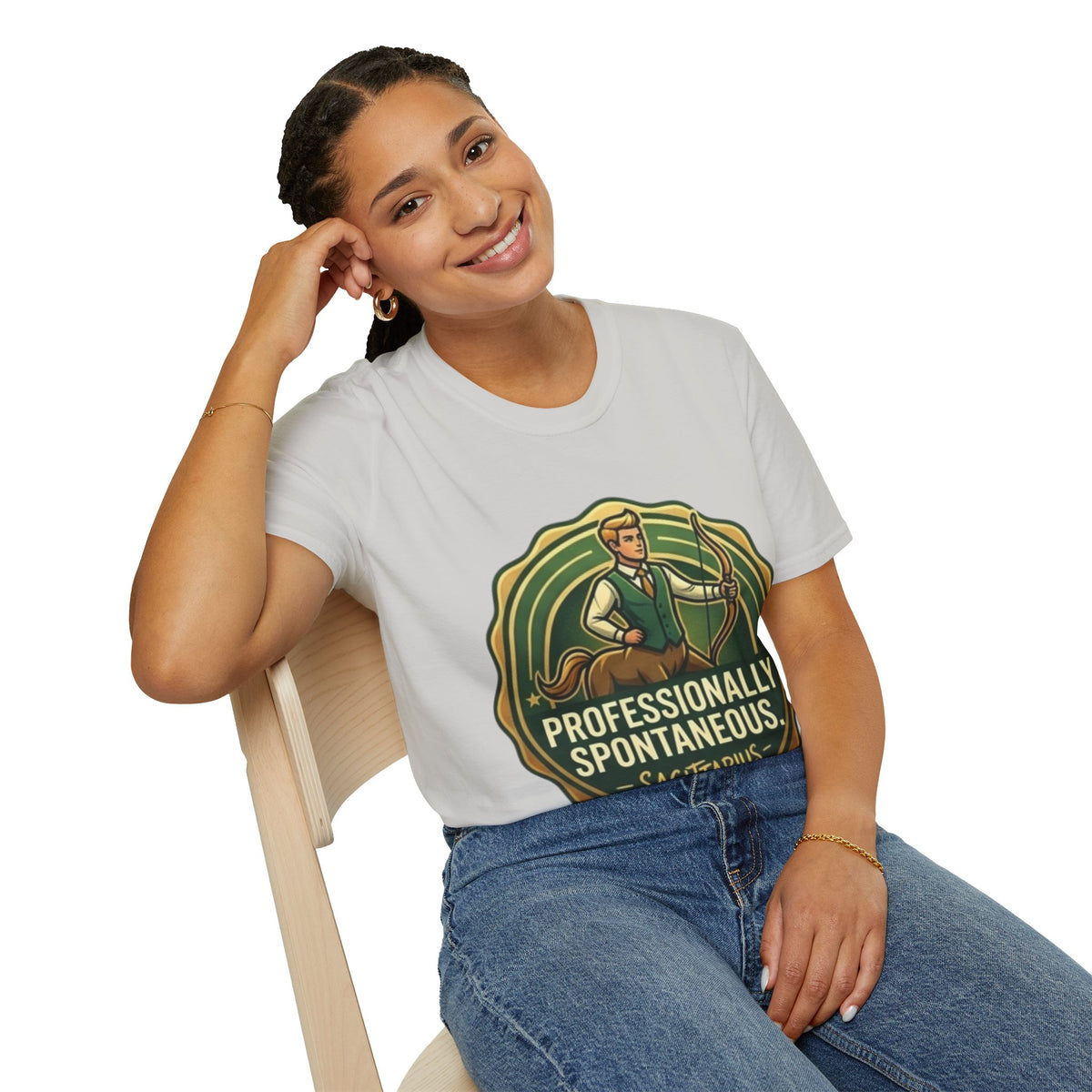 Sagittarius Archer T‑Shirt — "Professionally Spontaneous" Zodiac Tee