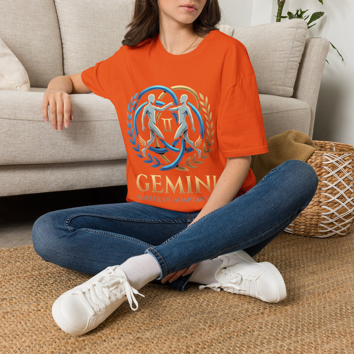 Gemini Zodiac T-Shirt — 'Gemini: Master of Adaptation' Astrological Graphic Tee