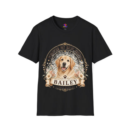 Forever My Best Friend Dog T-Shirt — Personalized Pet Name Golden Retriever Tee