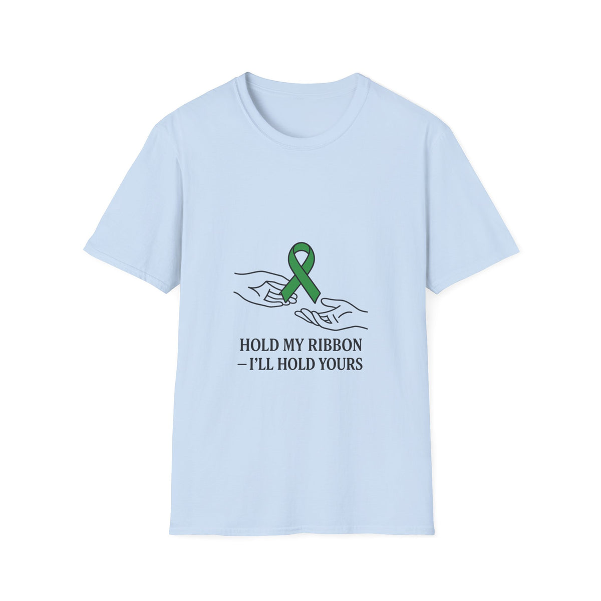 Awareness Ribbon Tee — "Hold My Ribbon, I'll Hold Yours" - Trending Now - October 2026