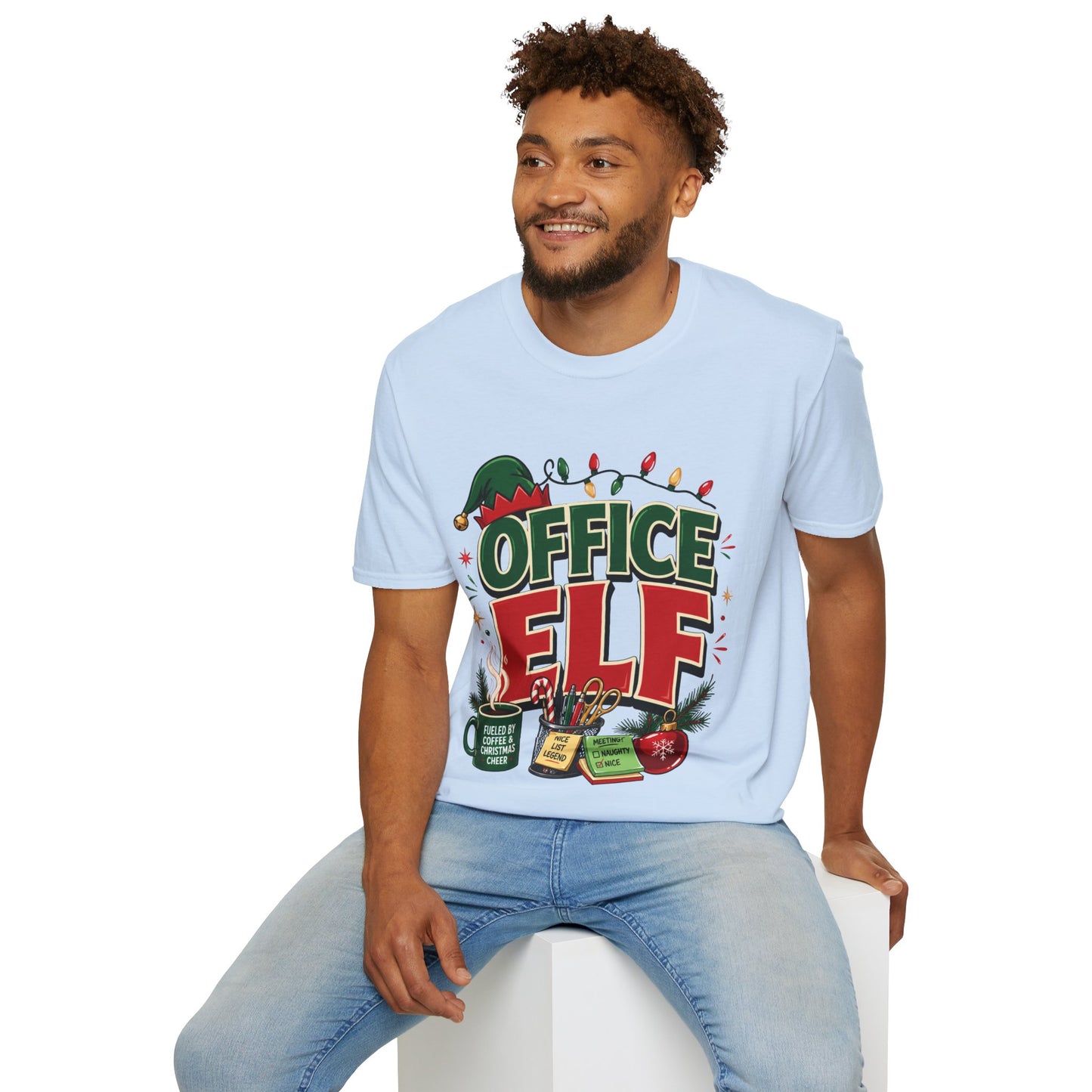 Office Elf T-Shirt — Funny Christmas Work Holiday Tee