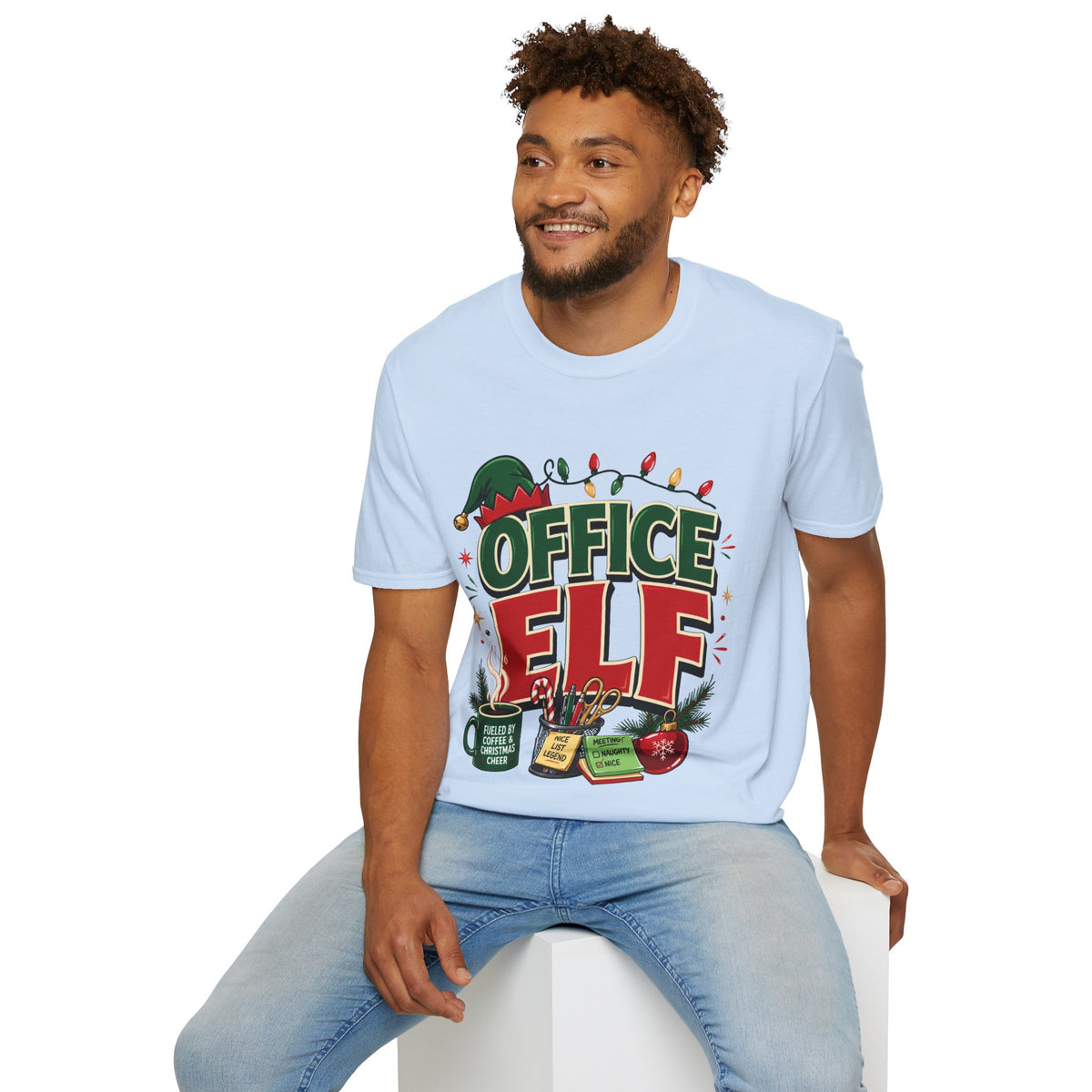 Office Elf T-Shirt — Funny Christmas Work Holiday Tee