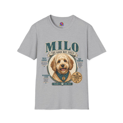 Milo 'The Good Boy Issue' T-Shirt — Cute Dog Portrait Tee