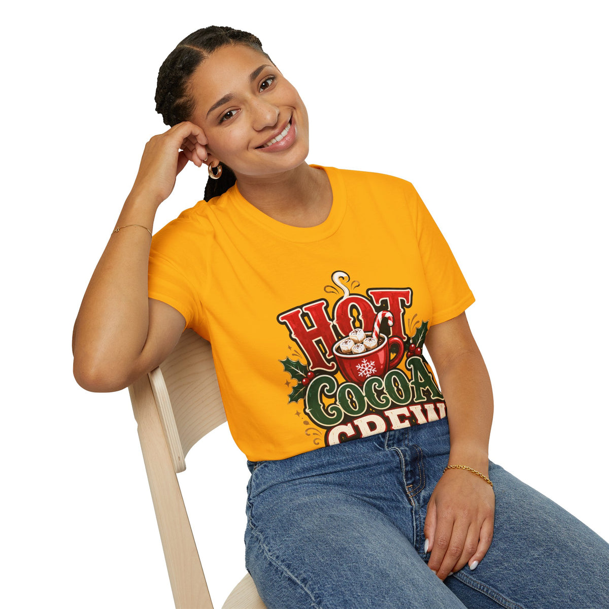 Hot Cocoa Crew T‑Shirt — Cozy Holiday Hot Chocolate Graphic Tee