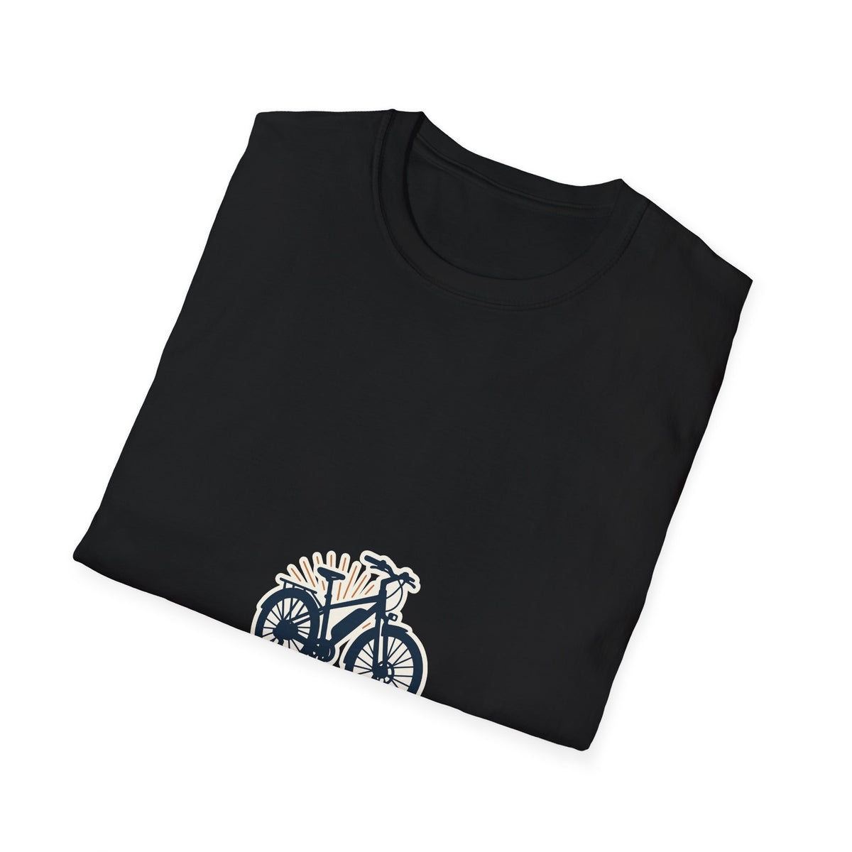 Ride Electric Ride Easy E-Bike Tee - Cute Minimalist Bicycle Graphic T-Shirt - Trending Now - September 2026