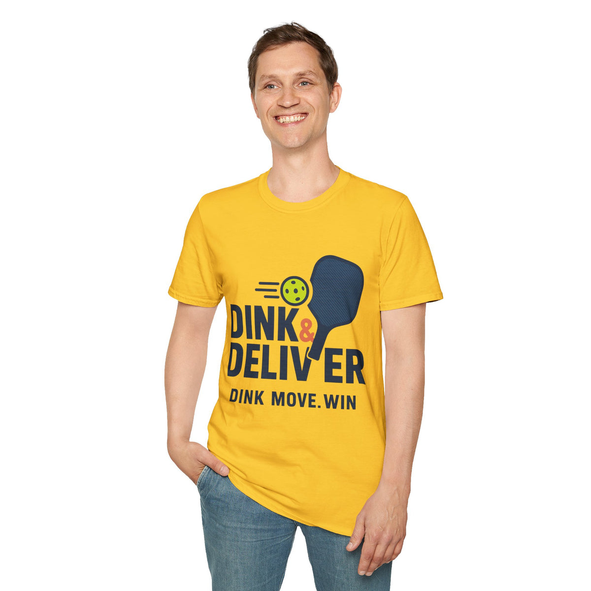 Pickleball Player T‑Shirt — 'Dink. Drive. Deliver.' Graphic Tee for Pickleball Fans - Trending Now - August 2026