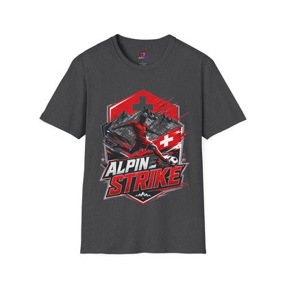 Switzerland Alpine Strike T‑Shirt – Swiss Mountain Ski & Snowboard Graphic