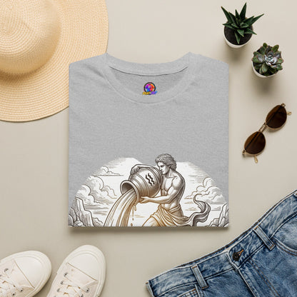 Aquarius Zodiac T-Shirt — Vintage Water Bearer Astrology Tee