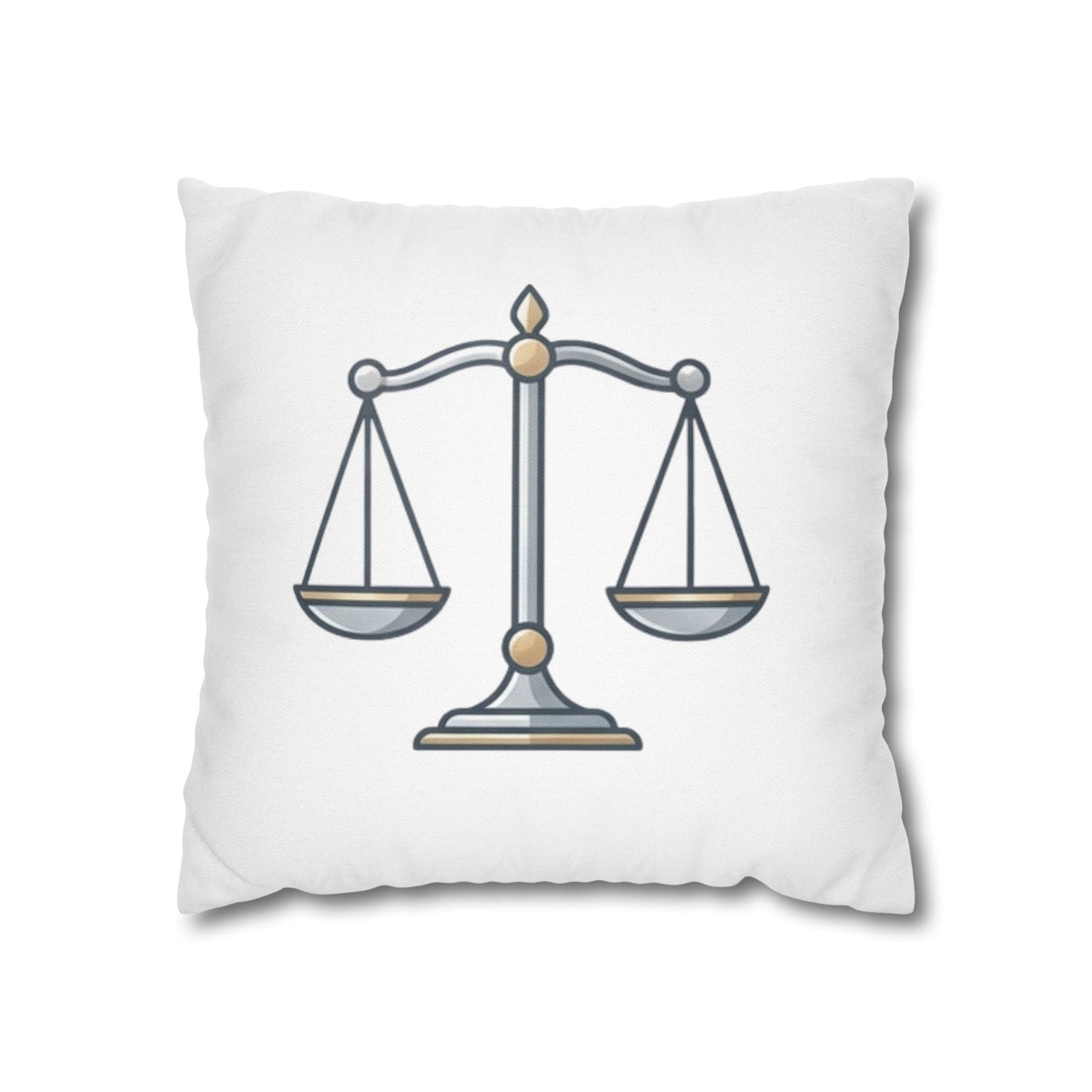 Libra Scales Decorative Pillowcase — Zodiac Balance Throw Pillow Cover