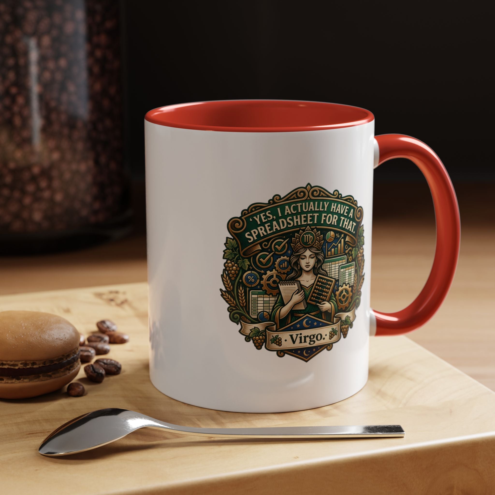 Virgo Coffee Mug - "Yes, I Actually Have a Spreadsheet for That" Accent Mug (11/15oz)