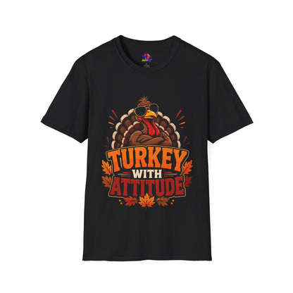 Turkey With Attitude T-Shirt — Funny Thanksgiving Turkey Graphic Tee