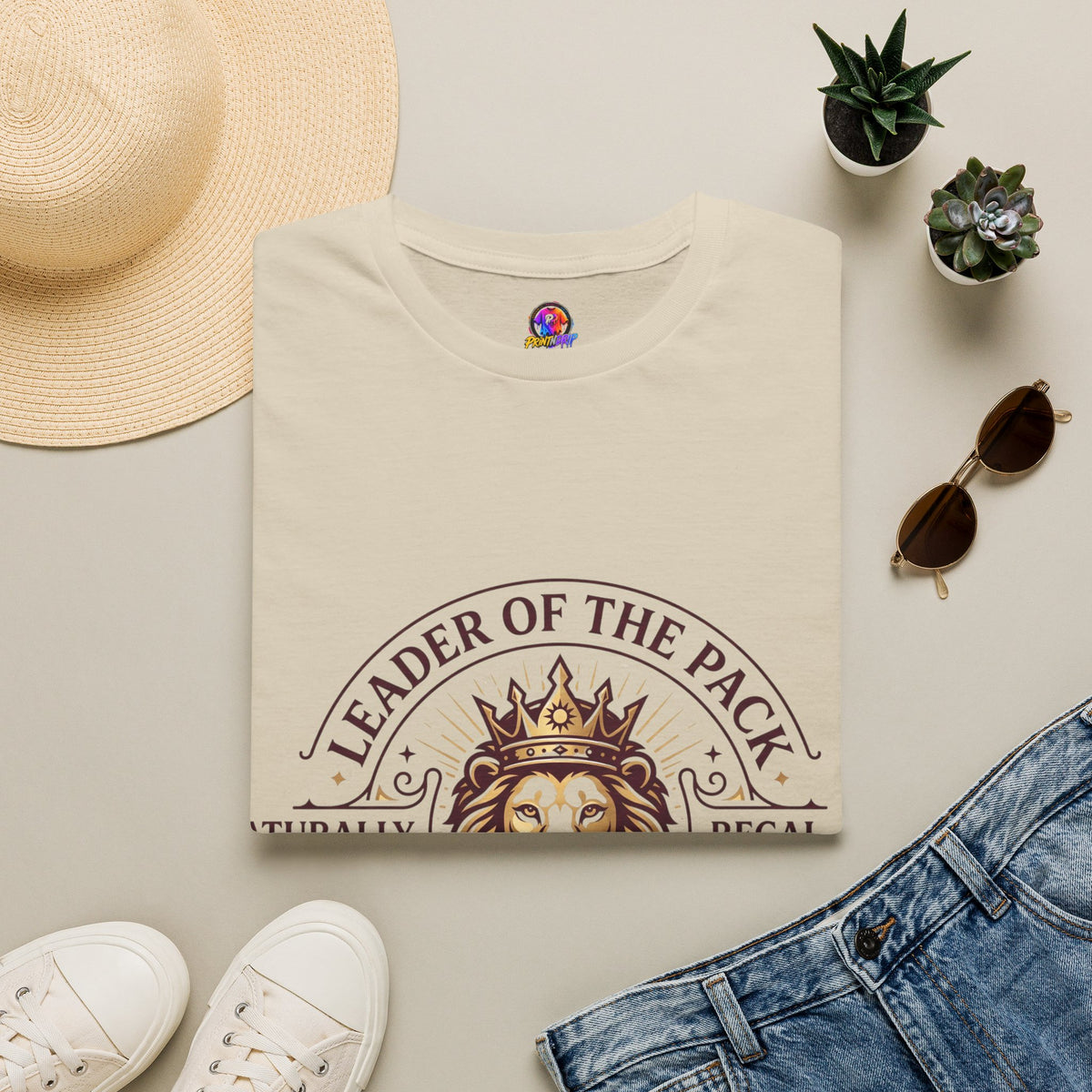 Leo Leader of the Pack T-Shirt — 100% Leo Zodiac Lion Tee