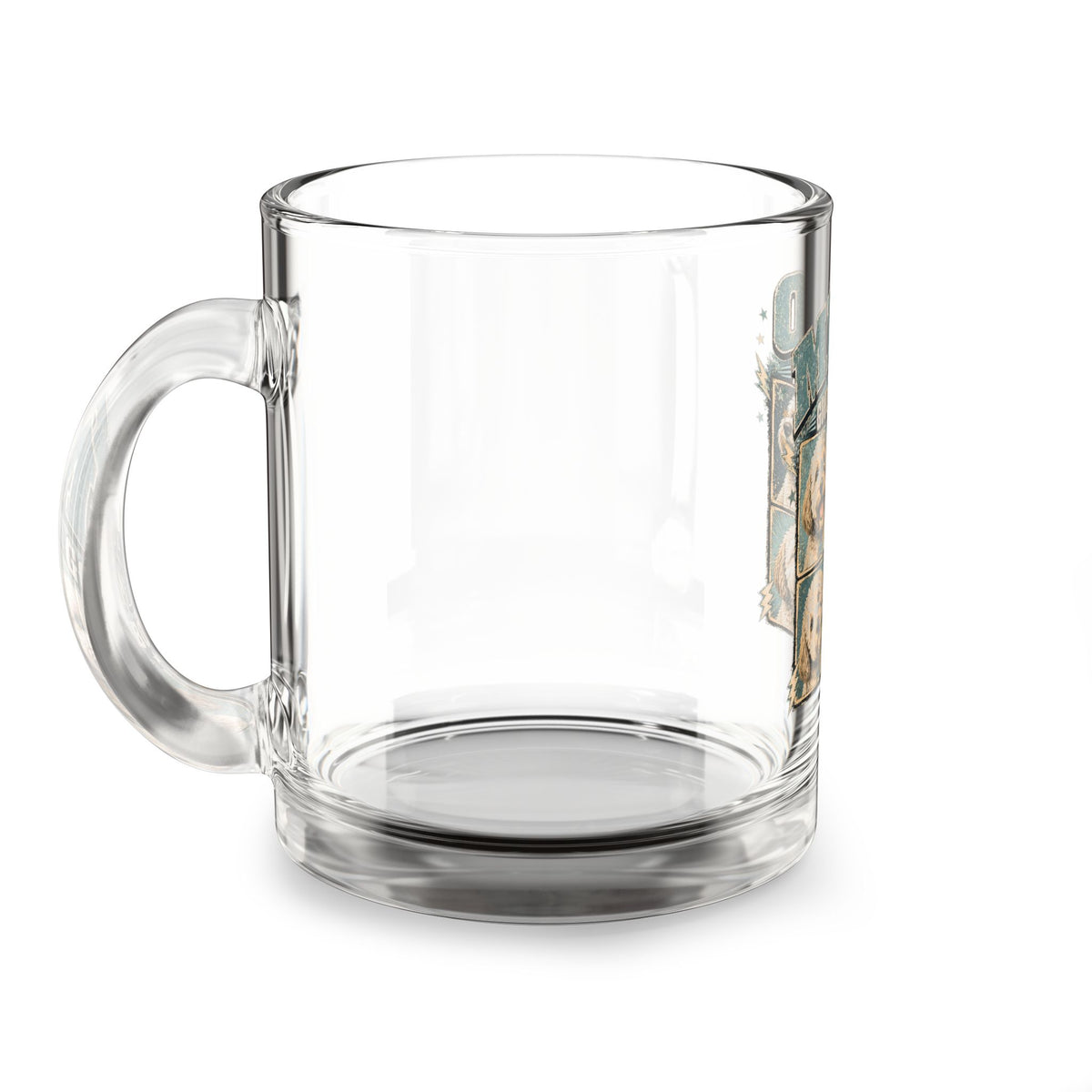 Milo "Good Boy Tour" 10oz Glass Mug — Cute Dog Portrait Coffee Cup Milo Bailey Dog Dad Mom  Glass Mug 10 oz