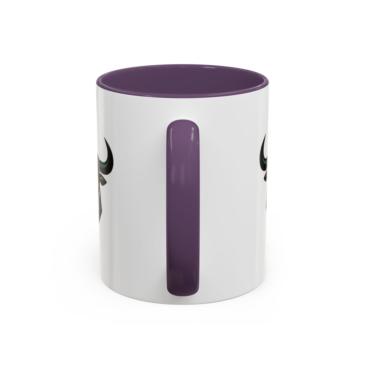 Taurus Geometric Bull Accent Coffee Mug –  Tribal Bull Head Ceramic Mug