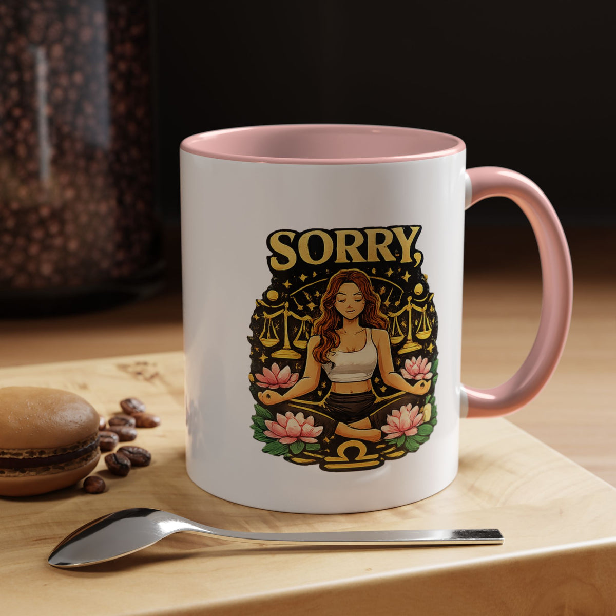 Libra Zodiac Accent Coffee Mug