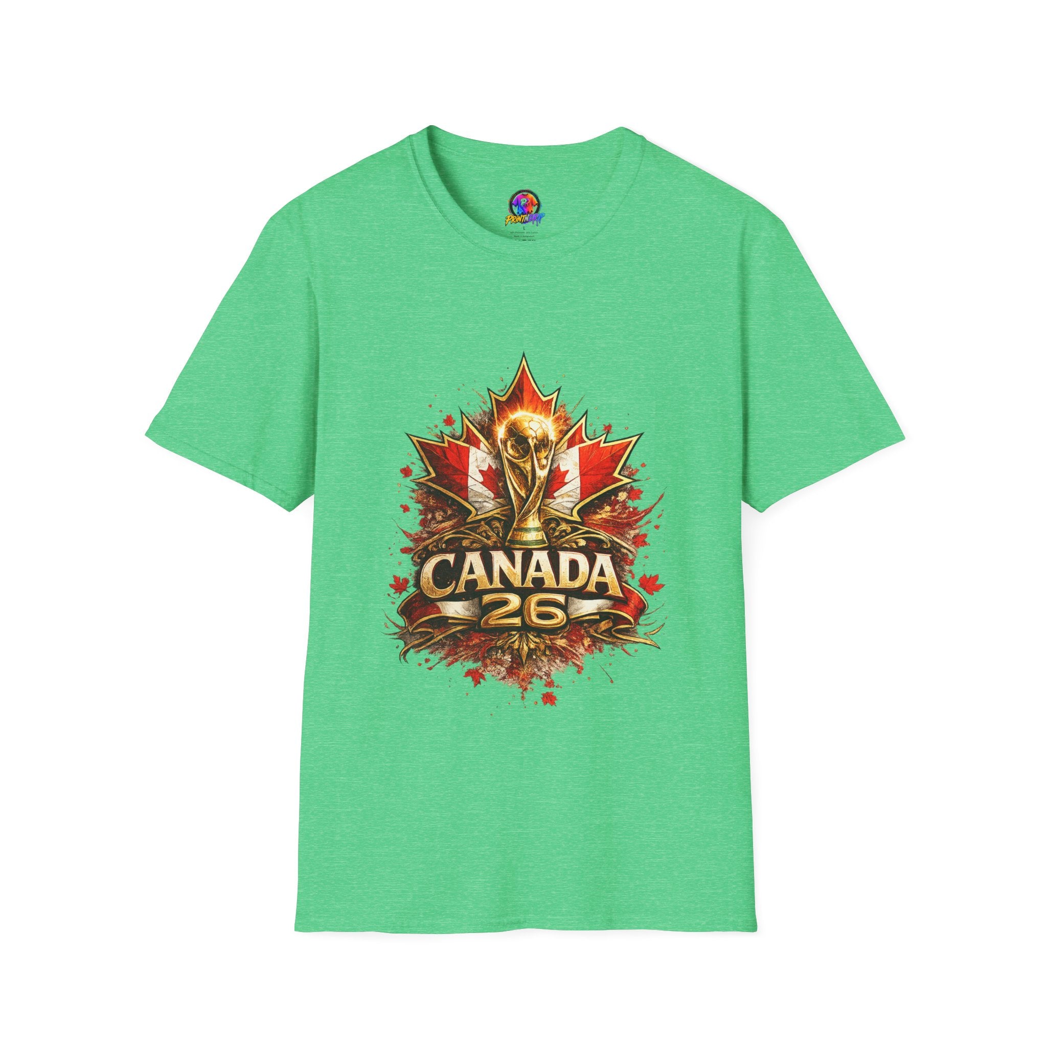 Canada World Cup T‑Shirt — Maple Leaf Soccer Trophy 26