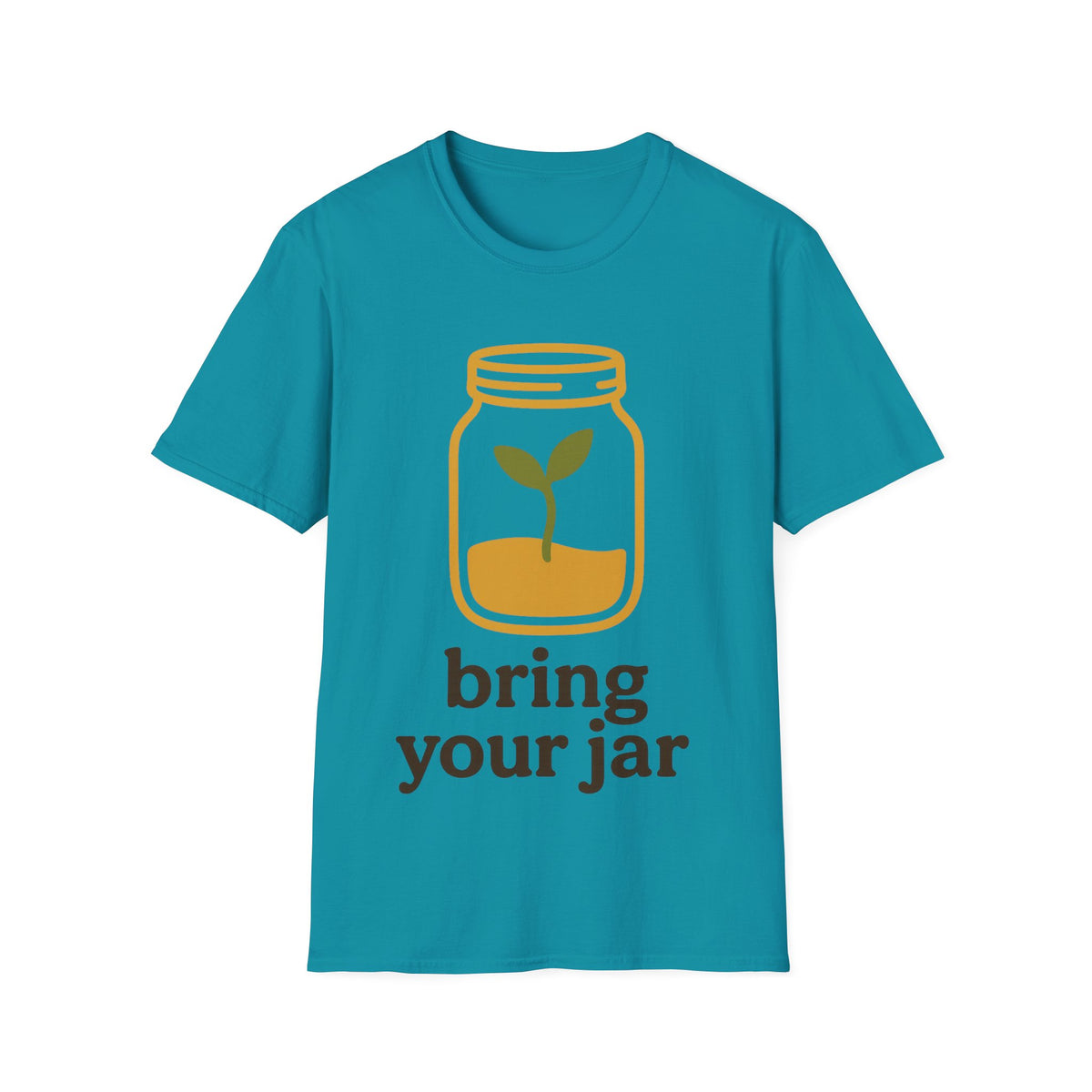 "Bring Your Jar" Zero Waste Eco Friendly Tee - Minimalist Sustainable Mason Jar White T-Shirt - Trending Now - September 2026