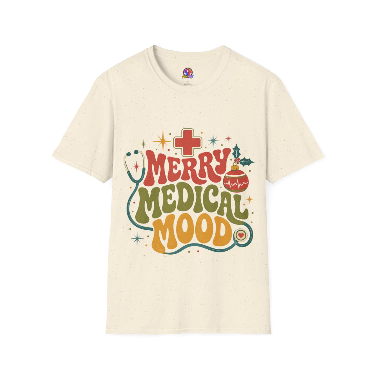 Merry Medical Mood T-Shirt — Christmas Nurse & Healthcare Holiday Tee